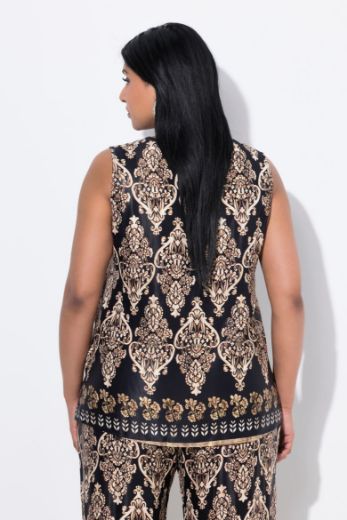 Moda za polnejše Bluza bez rukava V ovratnika plus velikost, xxl, Ulla Popken in Johann Popken (JP1880)