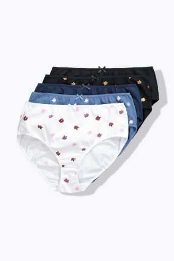 Moda za polnejše Gaćice midi  5 komada plus velikost, xxl, Ulla Popken in Johann Popken (JP1880)