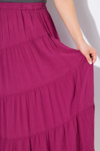Moda za polnejše Suknja elastičnog struka na volane plus velikost, xxl, Ulla Popken in Johann Popken (JP1880)