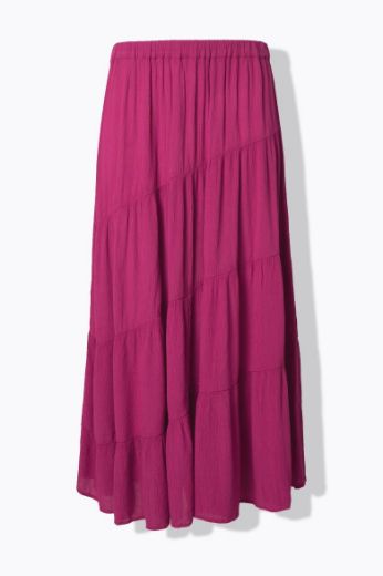 Moda za polnejše Suknja elastičnog struka na volane plus velikost, xxl, Ulla Popken in Johann Popken (JP1880)