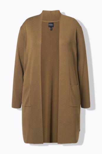 Moda za polnejše Kardigan dugi model s džepovima plus velikost, xxl, Ulla Popken in Johann Popken (JP1880)