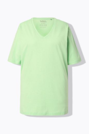 Moda za polnejše Majica V izrez Basic plus velikost, xxl, Ulla Popken in Johann Popken (JP1880)