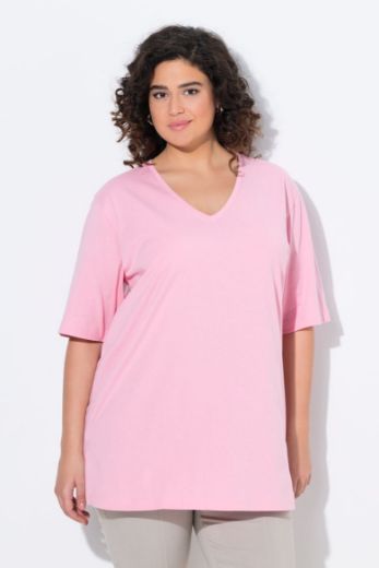 Moda za polnejše Majica V izrez Basic plus velikost, xxl, Ulla Popken in Johann Popken (JP1880)