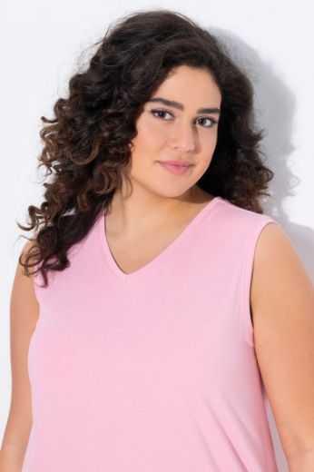 Moda za polnejše Majica V izrez Basic top plus velikost, xxl, Ulla Popken in Johann Popken (JP1880)