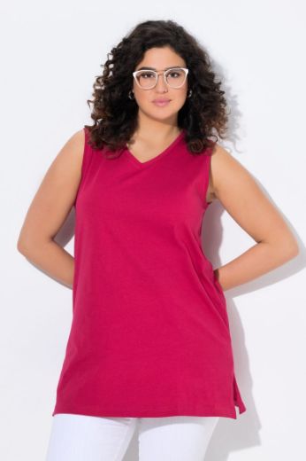 Moda za polnejše Majica V izrez Basic top plus velikost, xxl, Ulla Popken in Johann Popken (JP1880)