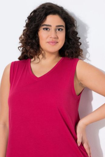 Moda za polnejše Majica V izrez Basic top plus velikost, xxl, Ulla Popken in Johann Popken (JP1880)