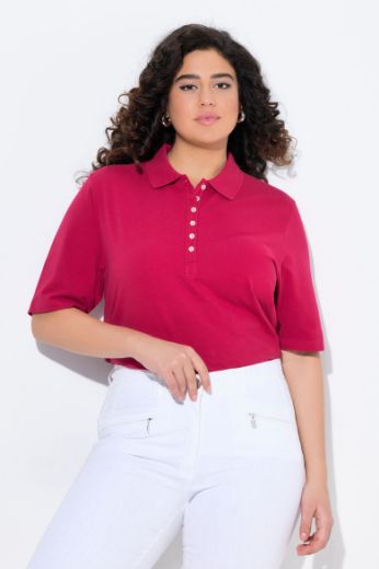 Moda za polnejše Majica Polo kratki rukavi plus velikost, xxl, Ulla Popken in Johann Popken (JP1880)