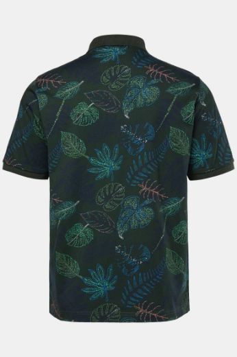 Moda za polnejše Majica Polo kratkih rukava motiv lišća plus velikost, xxl, Ulla Popken in Johann Popken (JP1880)