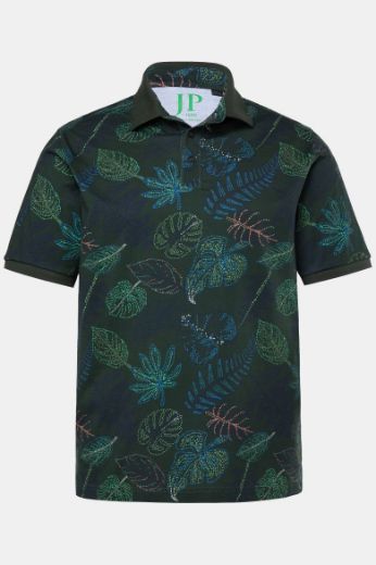 Moda za polnejše Majica Polo kratkih rukava motiv lišća plus velikost, xxl, Ulla Popken in Johann Popken (JP1880)