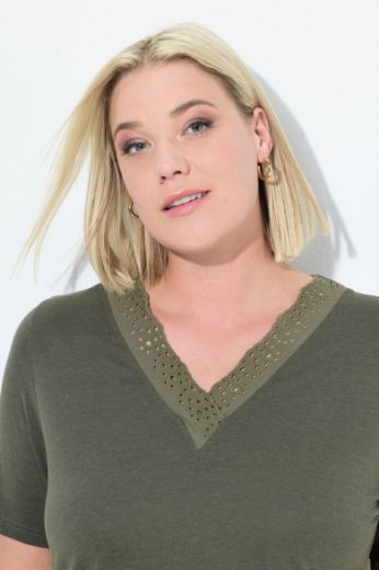 Moda za polnejše Pidžama kratkih rukava i ukrasnom čipkom na obrubima plus velikost, xxl, Ulla Popken in Johann Popken (JP1880)