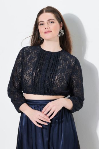 Moda za polnejše Bluza s 3/4 rukavima elastičnog ruba plus velikost, xxl, Ulla Popken in Johann Popken (JP1880)