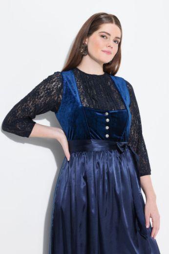 Moda za polnejše Bluza s 3/4 rukavima elastičnog ruba plus velikost, xxl, Ulla Popken in Johann Popken (JP1880)