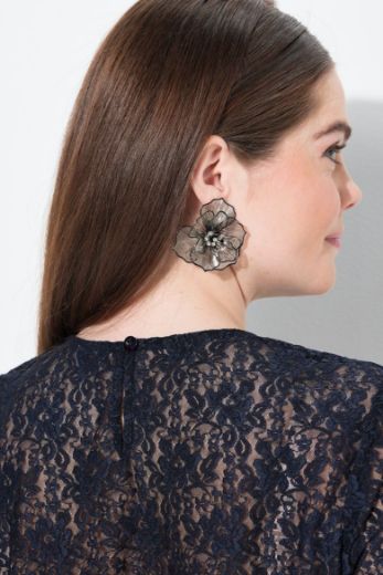 Moda za polnejše Bluza s 3/4 rukavima elastičnog ruba plus velikost, xxl, Ulla Popken in Johann Popken (JP1880)