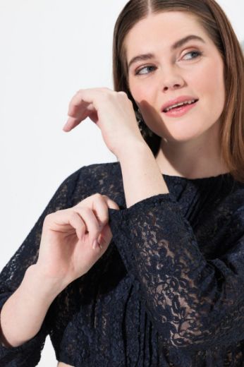 Moda za polnejše Bluza s 3/4 rukavima elastičnog ruba plus velikost, xxl, Ulla Popken in Johann Popken (JP1880)