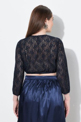 Moda za polnejše Bluza s 3/4 rukavima elastičnog ruba plus velikost, xxl, Ulla Popken in Johann Popken (JP1880)