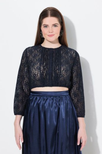 Moda za polnejše Bluza s 3/4 rukavima elastičnog ruba plus velikost, xxl, Ulla Popken in Johann Popken (JP1880)