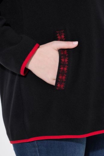 Moda za polnejše Jakna od flisa s kapuljačom i patentnim zatvaračem plus velikost, xxl, Ulla Popken in Johann Popken (JP1880)