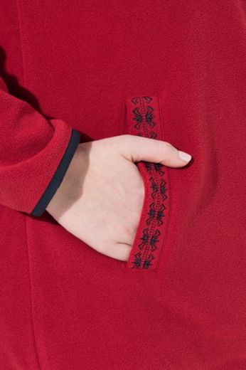 Moda za polnejše Jakna od flisa s kapuljačom i patentnim zatvaračem plus velikost, xxl, Ulla Popken in Johann Popken (JP1880)