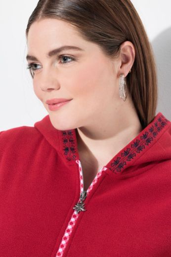 Moda za polnejše Jakna od flisa s kapuljačom i patentnim zatvaračem plus velikost, xxl, Ulla Popken in Johann Popken (JP1880)