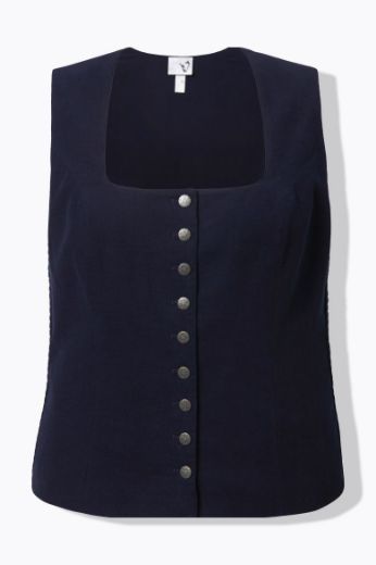 Moda za polnejše Bluza bez rukava četvrtastog izreza plus velikost, xxl, Ulla Popken in Johann Popken (JP1880)