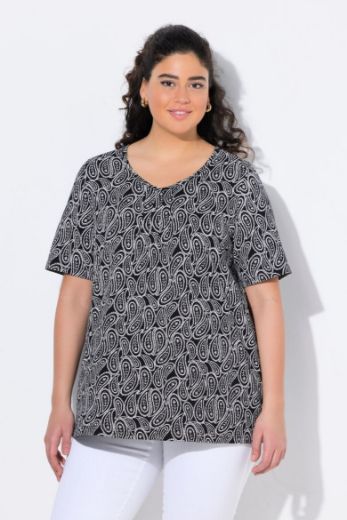 Moda za polnejše Majica kratkih rukava A kroja V izreza plus velikost, xxl, Ulla Popken in Johann Popken (JP1880)