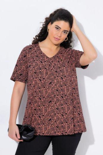 Moda za polnejše Majica kratkih rukava A kroja V izreza plus velikost, xxl, Ulla Popken in Johann Popken (JP1880)