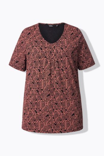 Moda za polnejše Majica kratkih rukava A kroja V izreza plus velikost, xxl, Ulla Popken in Johann Popken (JP1880)