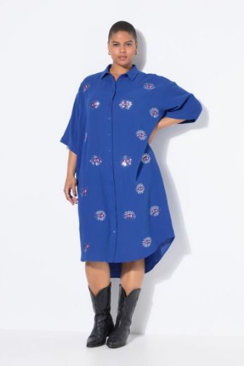 Moda za polnejše Haljina midi 3/4 rukava plus velikost, xxl, Ulla Popken in Johann Popken (JP1880)