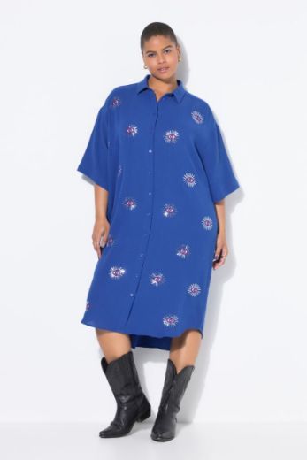 Moda za polnejše Haljina midi 3/4 rukava plus velikost, xxl, Ulla Popken in Johann Popken (JP1880)