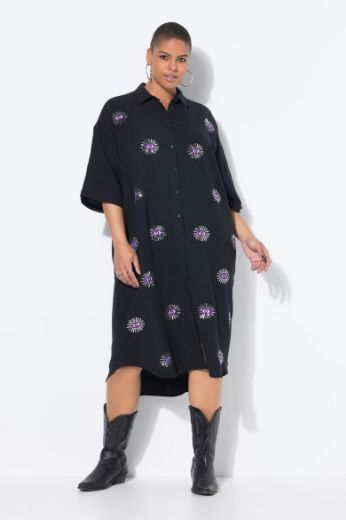 Moda za polnejše Haljina midi 3/4 rukava plus velikost, xxl, Ulla Popken in Johann Popken (JP1880)