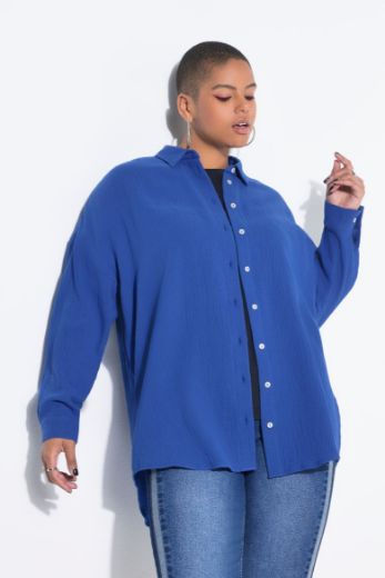 Moda za polnejše Bluza na kopčanje plus velikost, xxl, Ulla Popken in Johann Popken (JP1880)