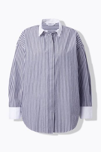 Moda za polnejše Košulja dugih rukava na pruge plus velikost, xxl, Ulla Popken in Johann Popken (JP1880)