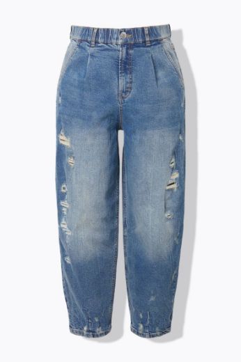 Moda za polnejše Traperice povišenog struka širokih nogavica plus velikost, xxl, Ulla Popken in Johann Popken (JP1880)