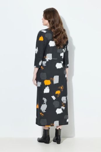 Moda za polnejše Haljina maxi 3/4 rukava plus velikost, xxl, Ulla Popken in Johann Popken (JP1880)