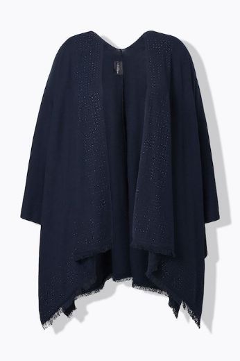 Moda za polnejše Pončo plus velikost, xxl, Ulla Popken in Johann Popken (JP1880)