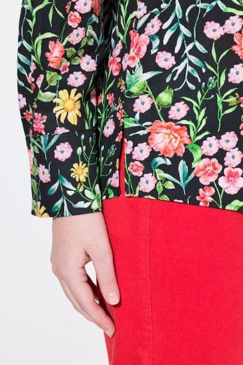 Moda za polnejše Bluza dugih rukava cvjetnog motiva plus velikost, xxl, Ulla Popken in Johann Popken (JP1880)