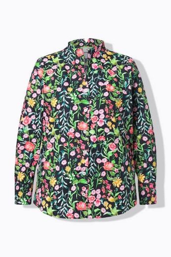 Moda za polnejše Bluza dugih rukava cvjetnog motiva plus velikost, xxl, Ulla Popken in Johann Popken (JP1880)