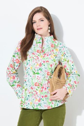 Moda za polnejše Bluza dugih rukava cvjetnog motiva plus velikost, xxl, Ulla Popken in Johann Popken (JP1880)