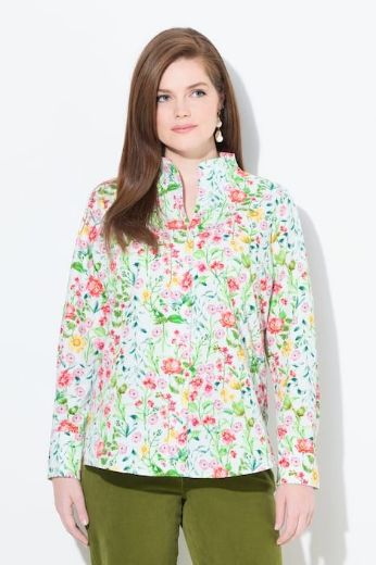 Moda za polnejše Bluza dugih rukava cvjetnog motiva plus velikost, xxl, Ulla Popken in Johann Popken (JP1880)