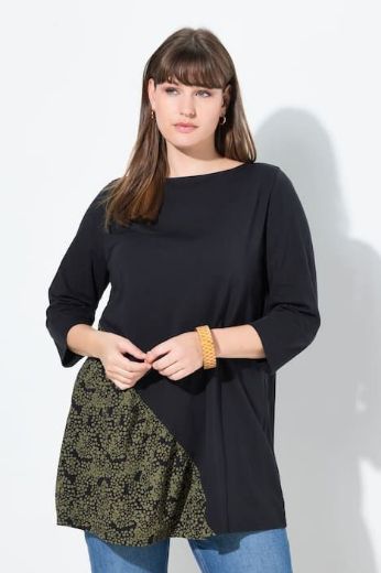 Moda za polnejše Majica 3/4 rukava dužeg A kroja plus velikost, xxl, Ulla Popken in Johann Popken (JP1880)