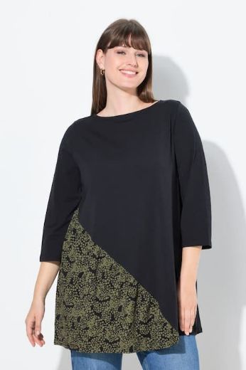 Moda za polnejše Majica 3/4 rukava dužeg A kroja plus velikost, xxl, Ulla Popken in Johann Popken (JP1880)