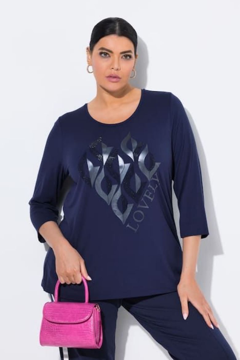 Moda za polnejše Majica 3/4 rukava plus velikost, xxl, Ulla Popken in Johann Popken (JP1880)