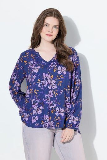 Moda za polnejše Bluza dugih rukava A kroja plus velikost, xxl, Ulla Popken in Johann Popken (JP1880)