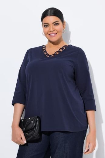 Moda za polnejše Majica 3/4 rukava plus velikost, xxl, Ulla Popken in Johann Popken (JP1880)