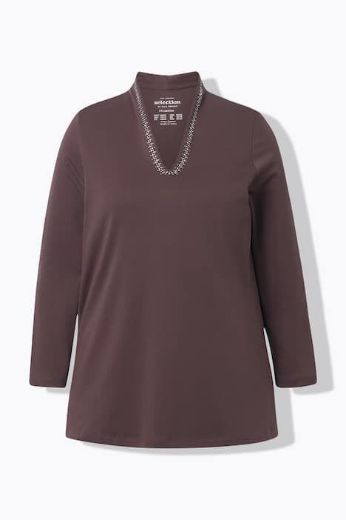 Moda za polnejše Majica dugih rukava A kroja plus velikost, xxl, Ulla Popken in Johann Popken (JP1880)