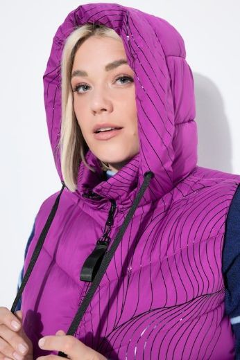 Moda za polnejše Prsluk prošiveni s kapuljačom plus velikost, xxl, Ulla Popken in Johann Popken (JP1880)