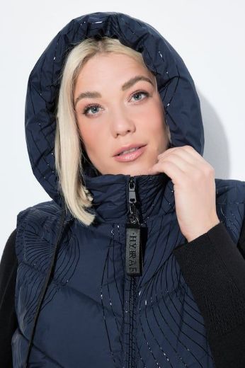 Moda za polnejše Prsluk prošiveni s kapuljačom plus velikost, xxl, Ulla Popken in Johann Popken (JP1880)