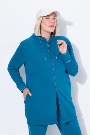 Moda za polnejše Majica dugih rukava s patentnim zatvaračem i kapuljačom plus velikost, xxl, Ulla Popken in Johann Popken (JP1880)