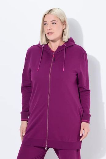 Moda za polnejše Majica dugih rukava s patentnim zatvaračem i kapuljačom plus velikost, xxl, Ulla Popken in Johann Popken (JP1880)