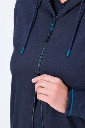 Moda za polnejše Majica dugih rukava s patentnim zatvaračem i kapuljačom plus velikost, xxl, Ulla Popken in Johann Popken (JP1880)